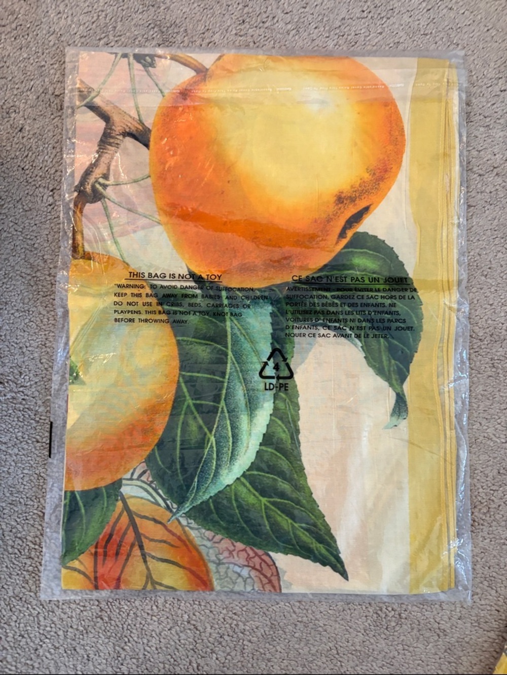 Echo Yellow & Green Fruit Print Scarf